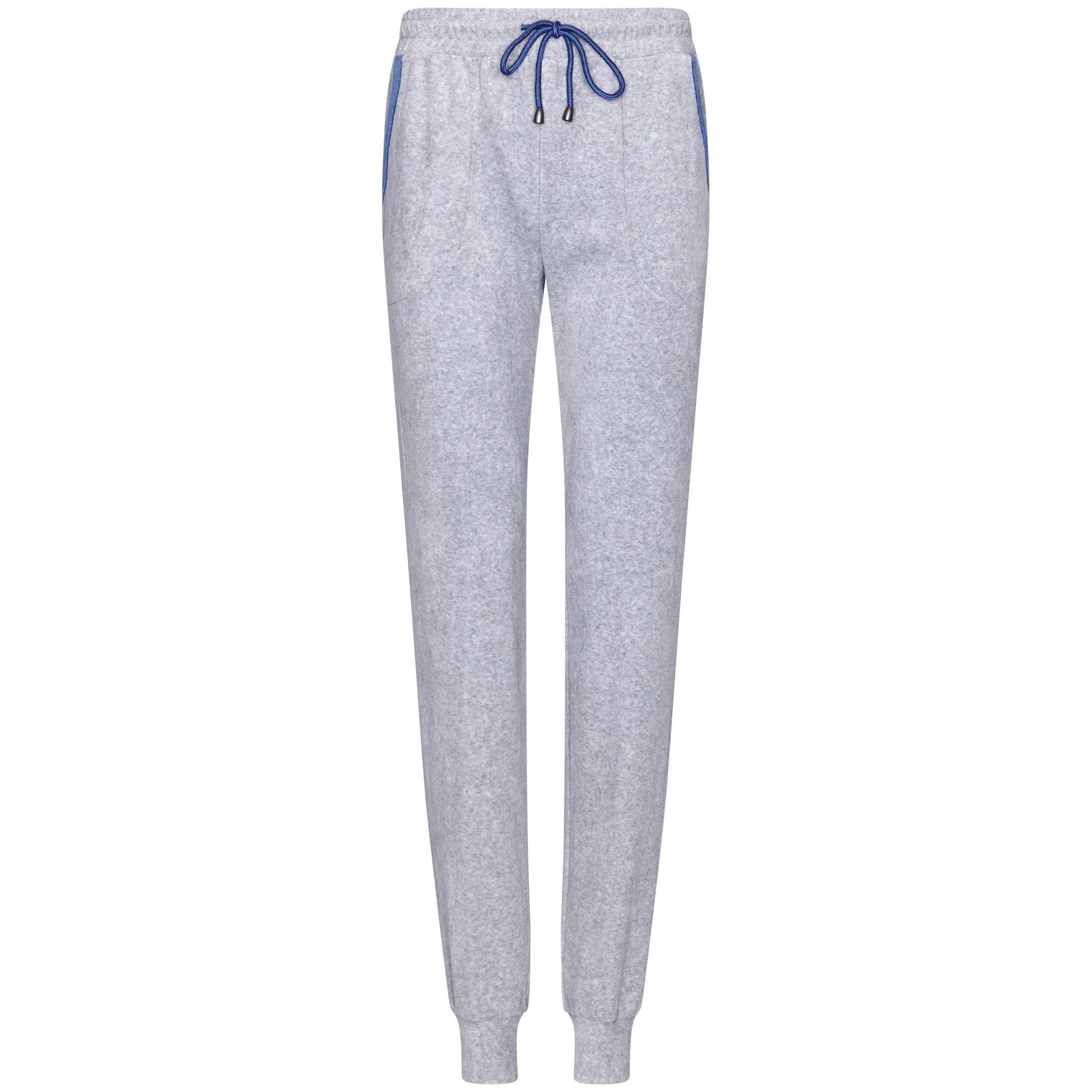 pastunette-nightflowers-damen-pyjama-dunkelblau-baumwolle image 2