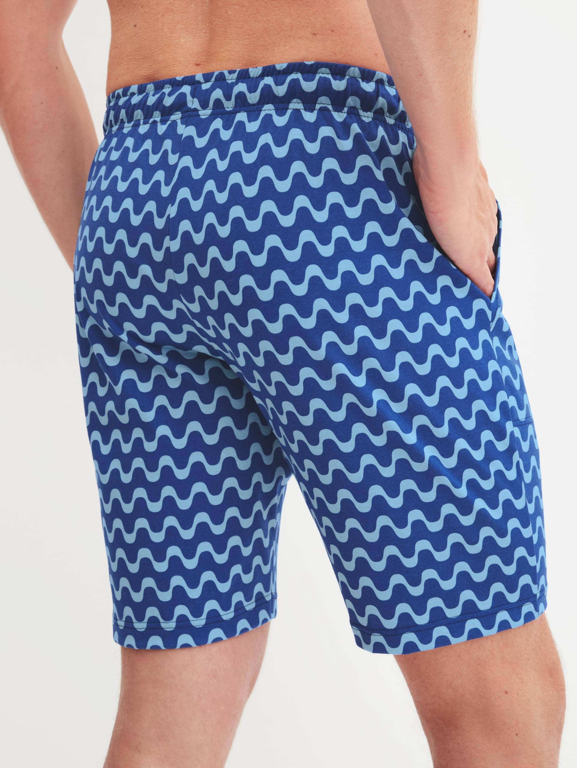 calida-remix-basic-sleep-herren-shorts-retro-blue-58-60 image 3