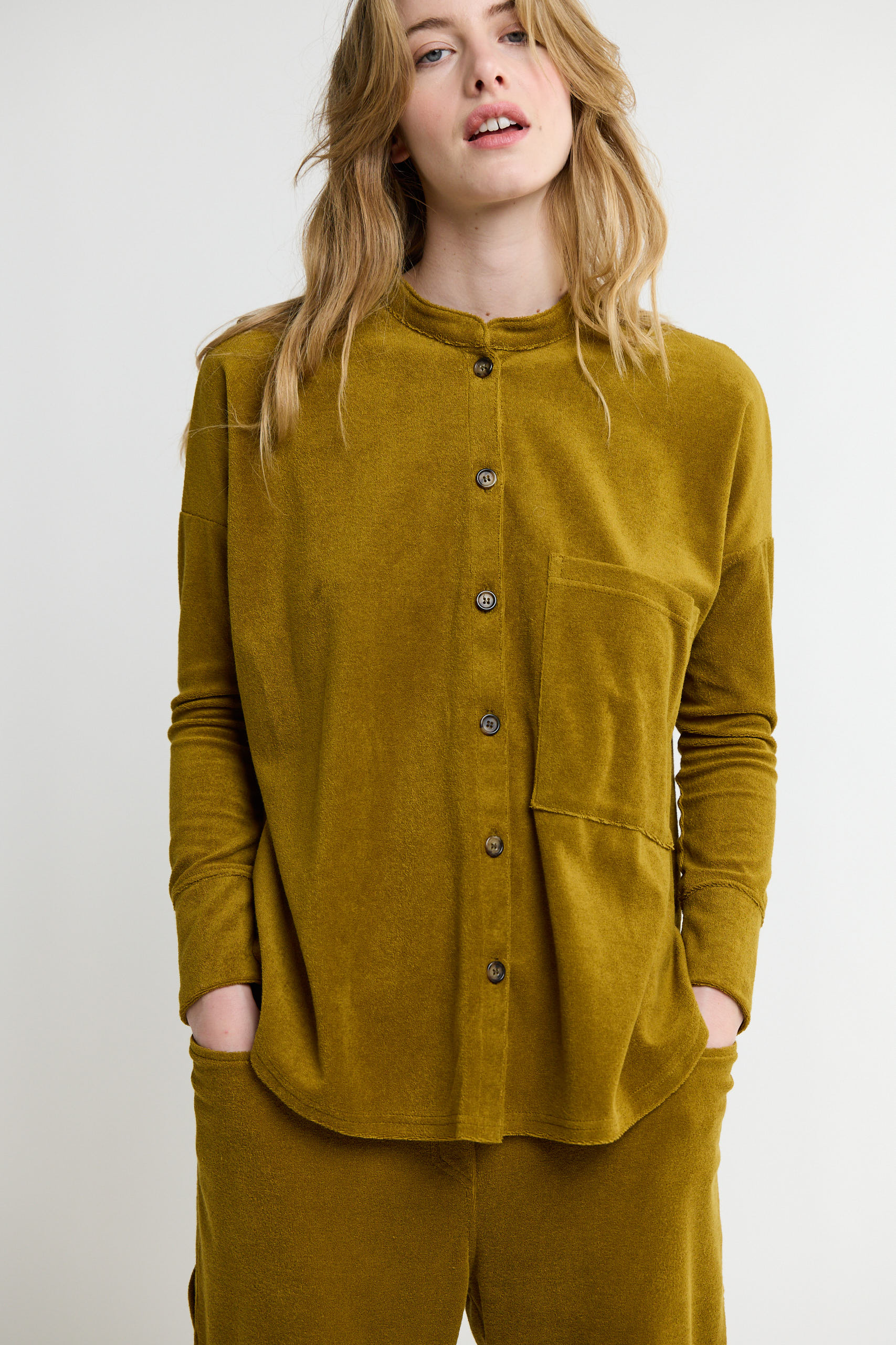 sunday-in-bed-gerdi-shirt-schlafhemd-stehkragen-baumwolle image 1